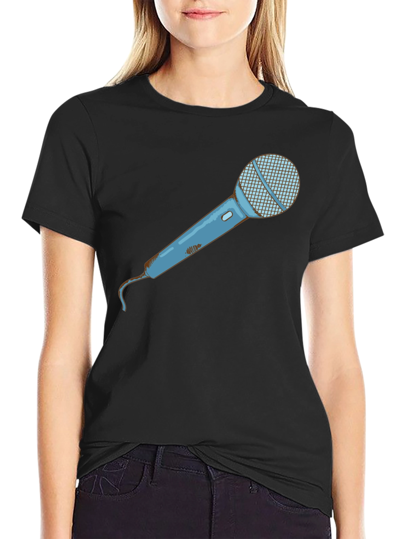 Microphone Graphic Tee - Singer Musician T-Shirt