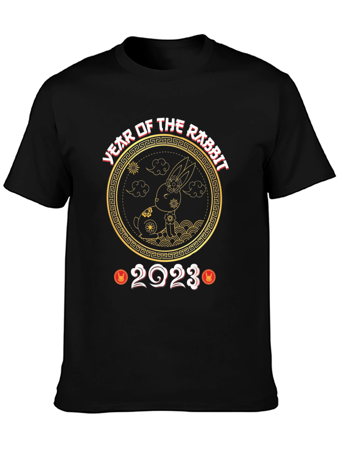 Year of the Rabbit 2023 Black T-Shirt