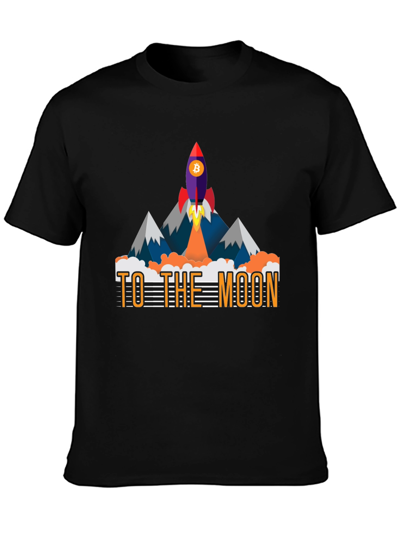 Bitcoin To The Moon Graphic T-Shirt