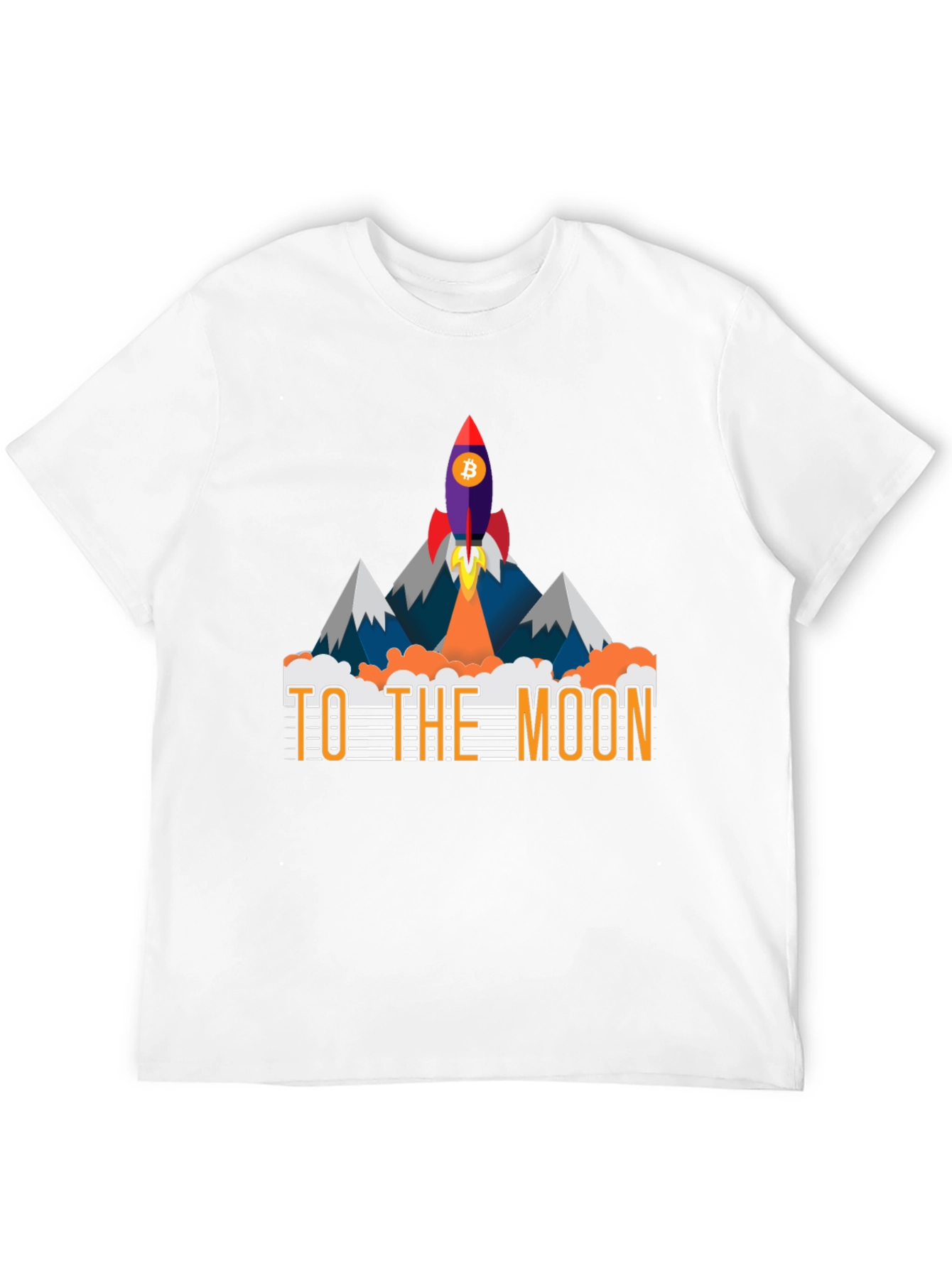 Bitcoin To The Moon Graphic T-Shirt