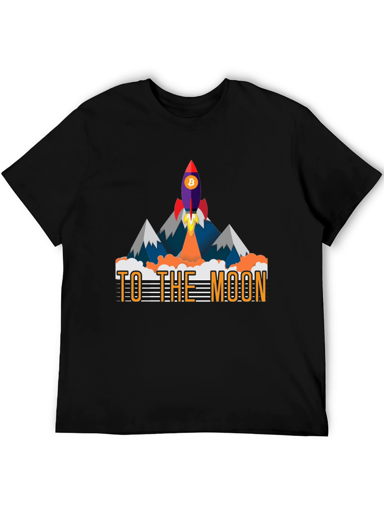 Bitcoin To The Moon Graphic T-Shirt