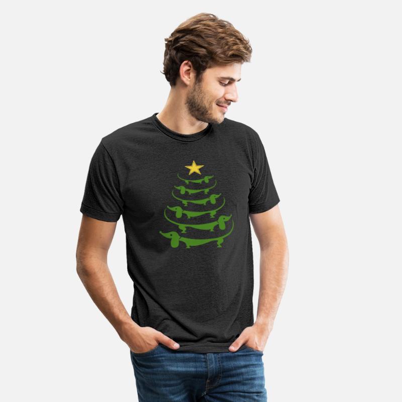 Dachshund Christmas Trees blue green friend