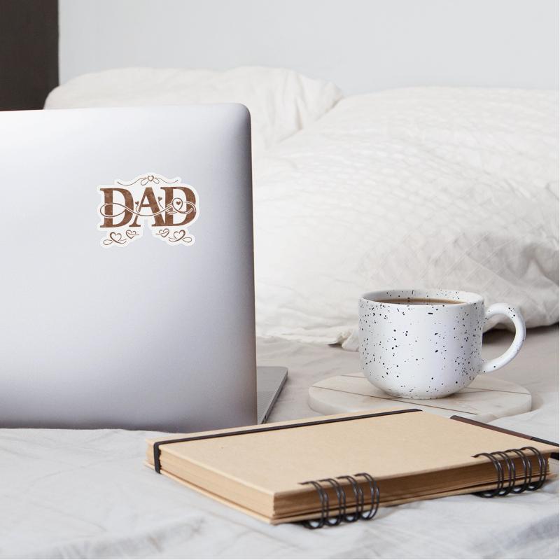 “DAD” with Heart Decorations
