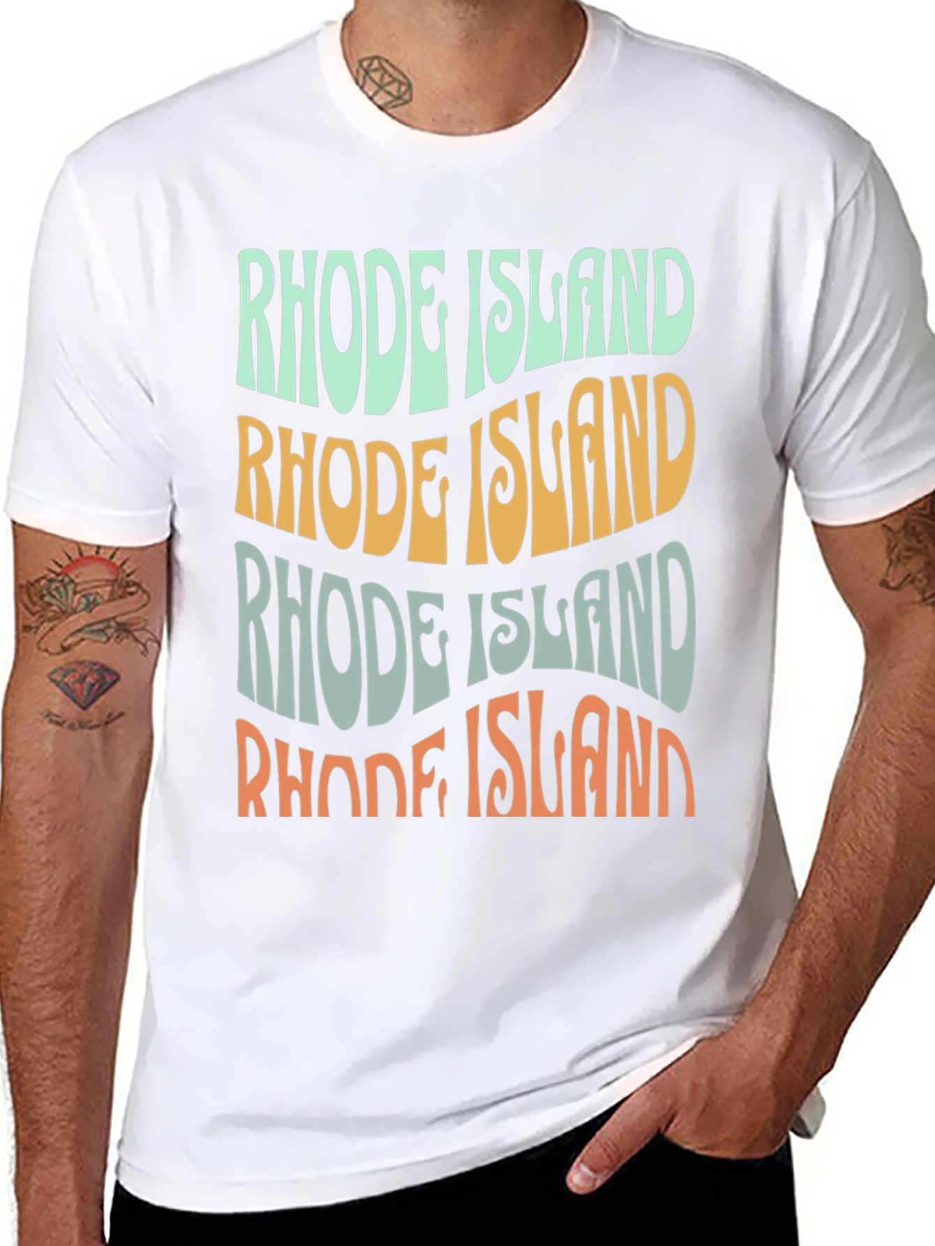 Retro Rhode Island Graphic Tee