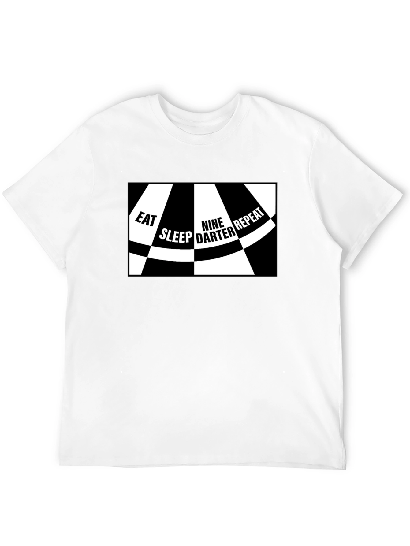 Eat Sleep Nine Darter Repeat Black T-Shirt