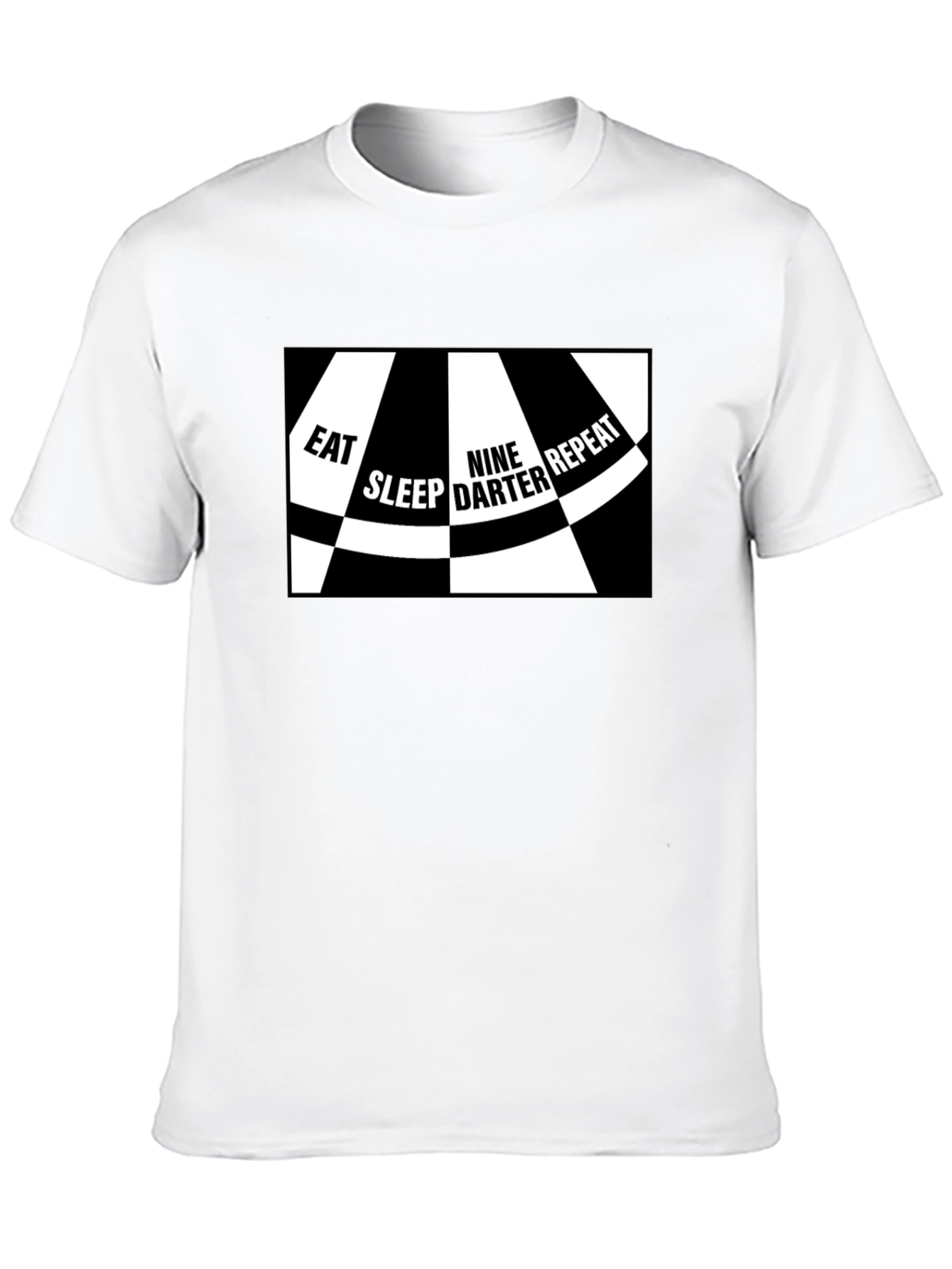 Eat Sleep Nine Darter Repeat Black T-Shirt