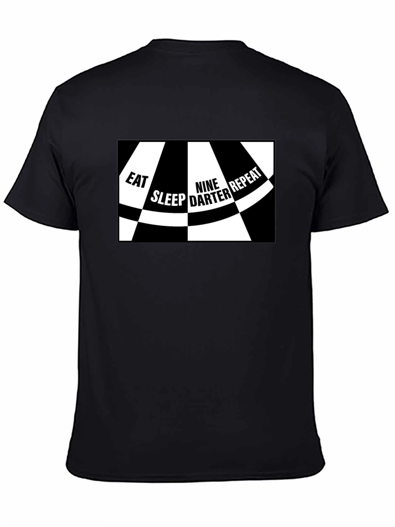 Eat Sleep Nine Darter Repeat Black T-Shirt