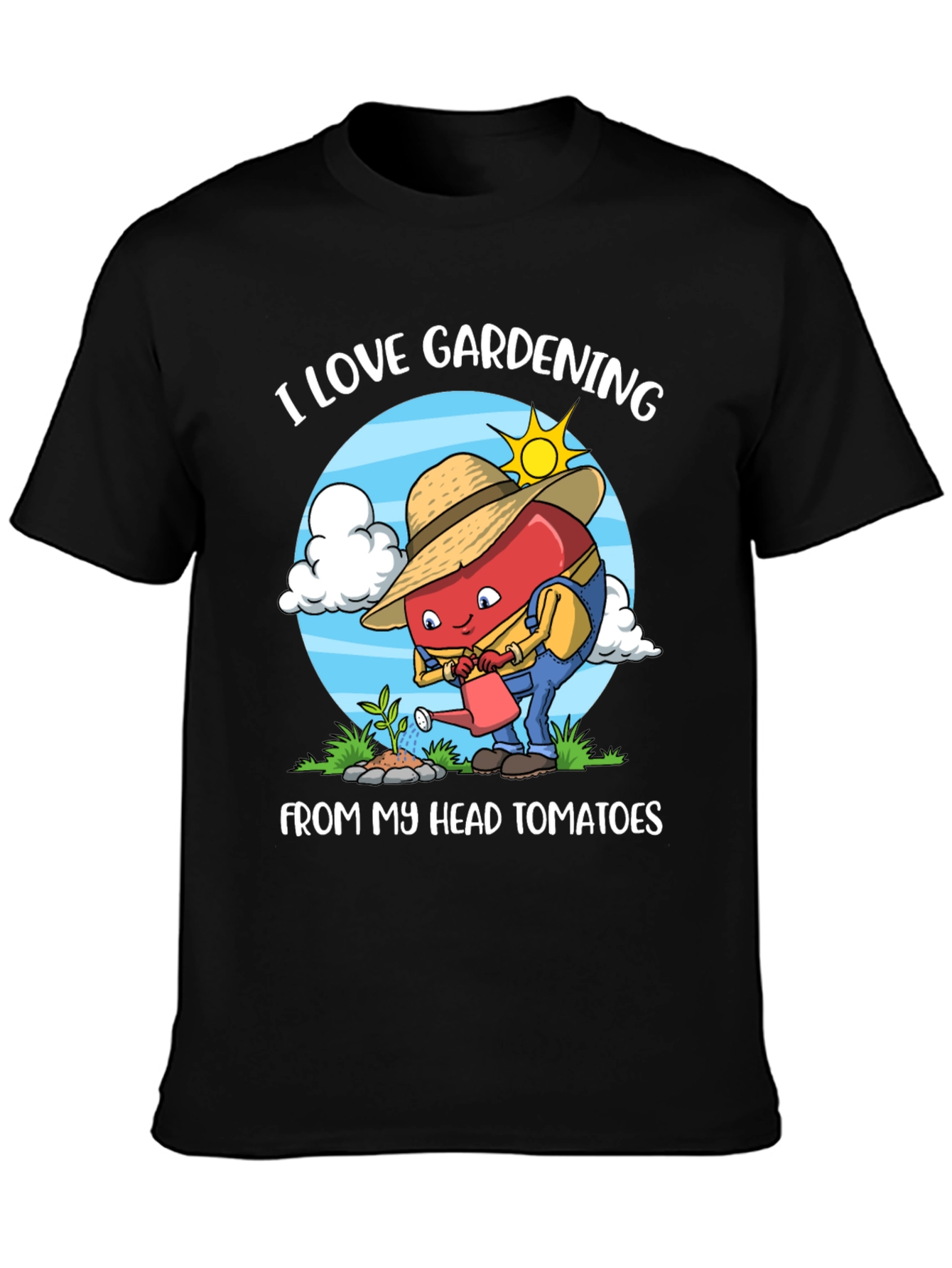 I Love Gardening T-Shirt Funny Tomato Gardener Tee
