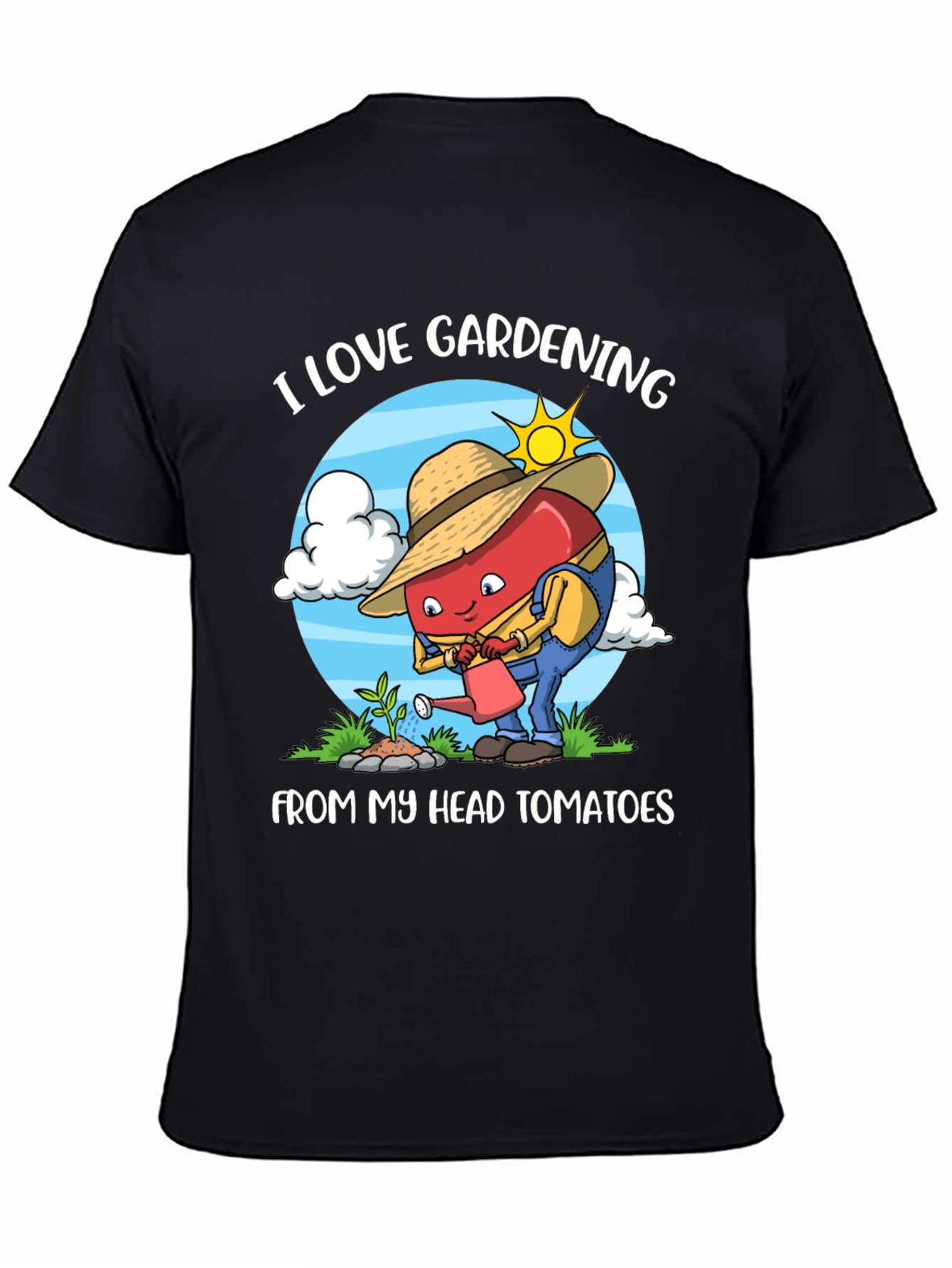 I Love Gardening T-Shirt Funny Tomato Gardener Tee