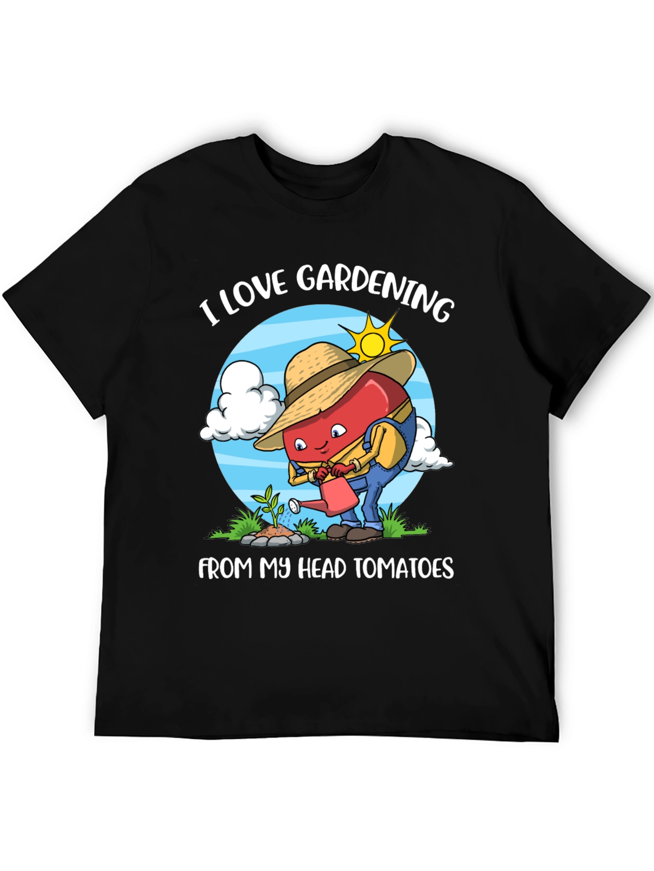 I Love Gardening T-Shirt Funny Tomato Gardener Tee