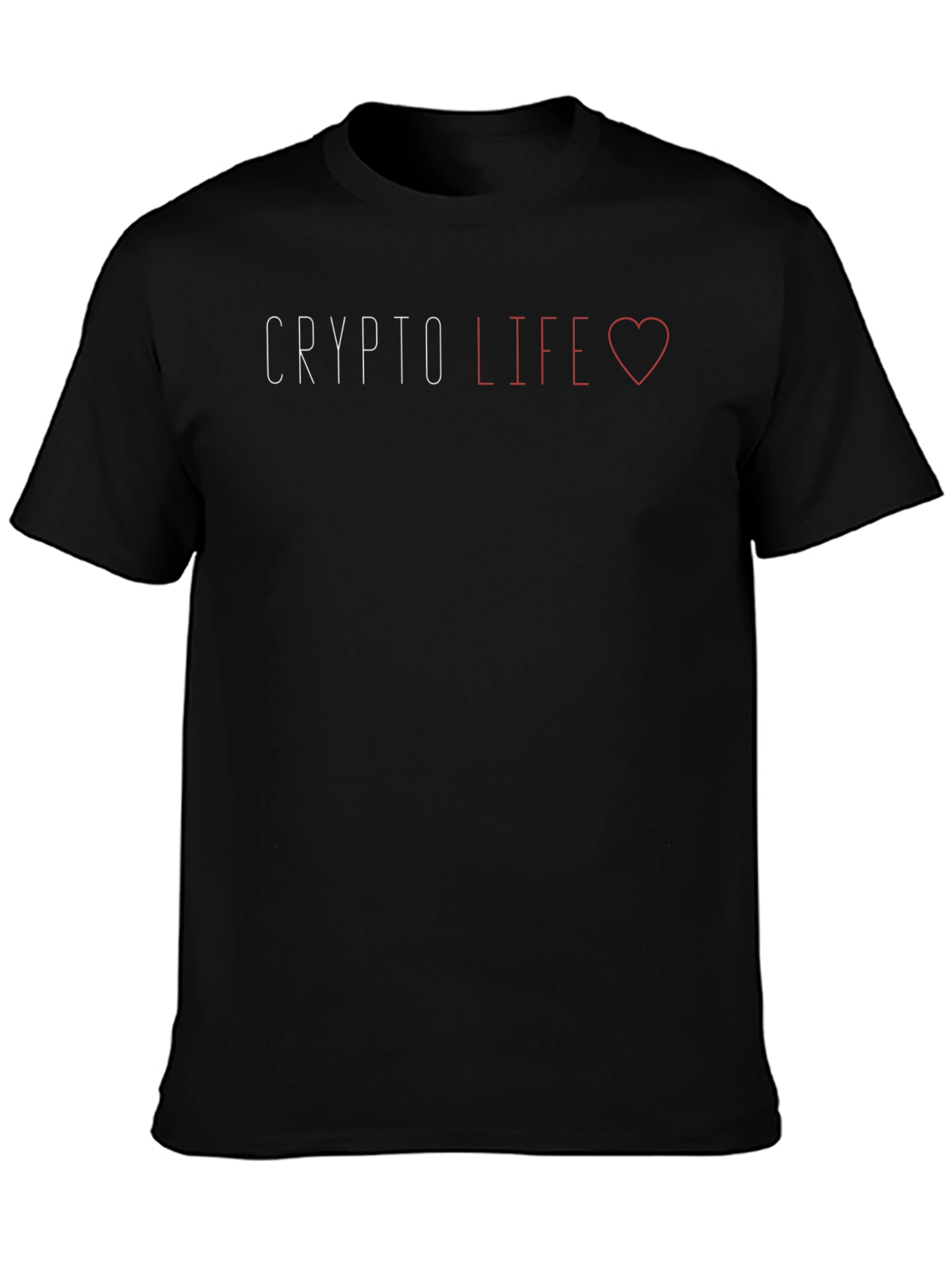 Crypto Life Black Graphic Tee