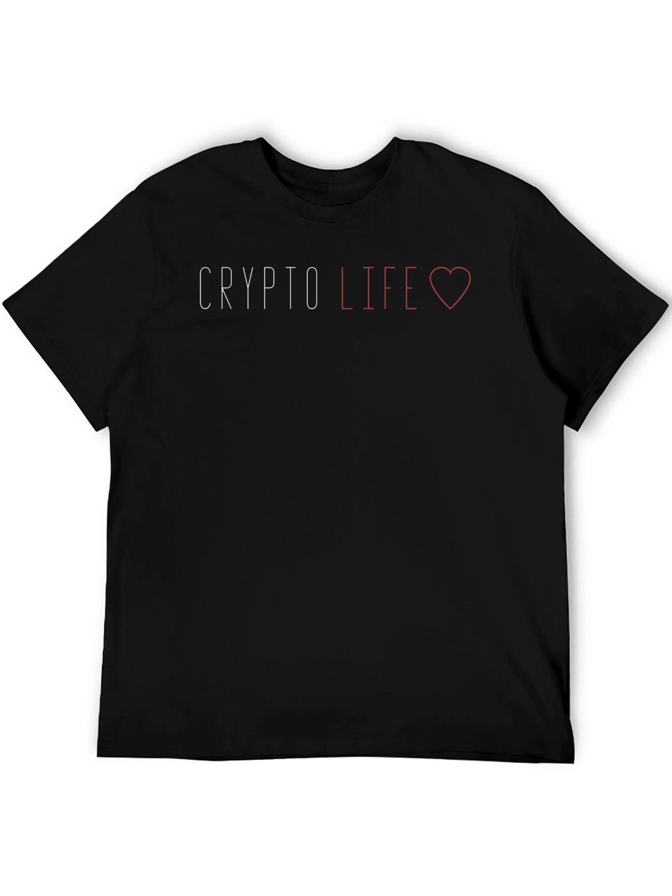 Crypto Life Black Graphic Tee