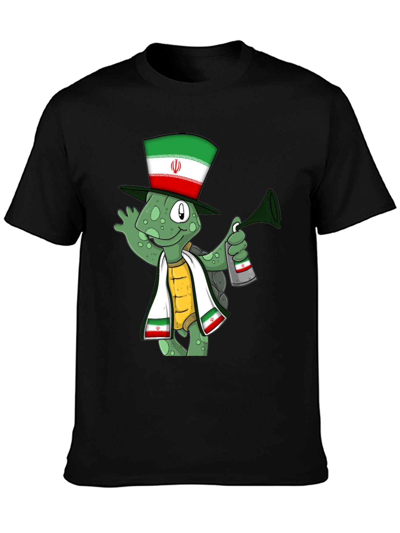 Iran Flag Turtle T-Shirt