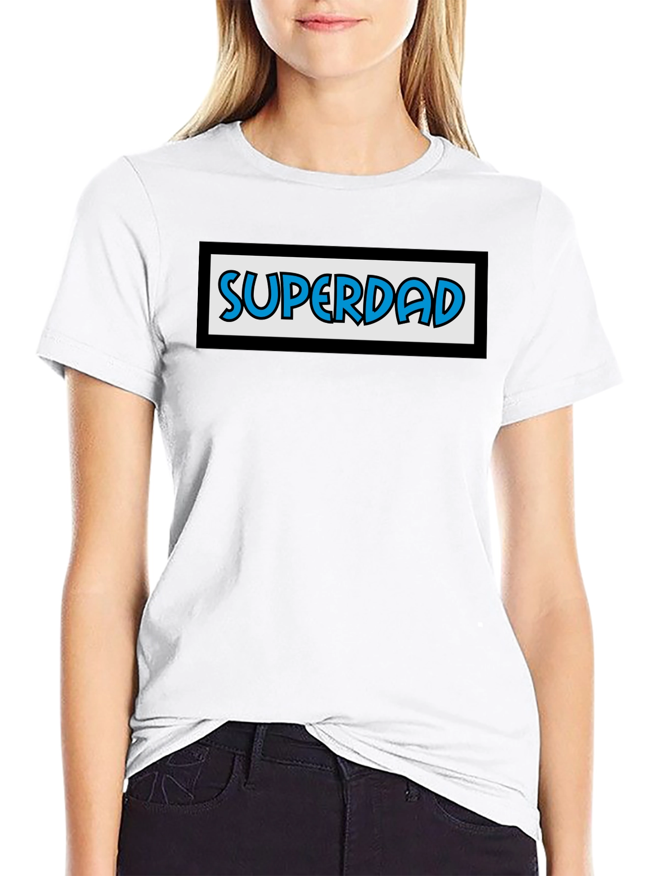 Superdad Black T-Shirt - Fathers Day Gift