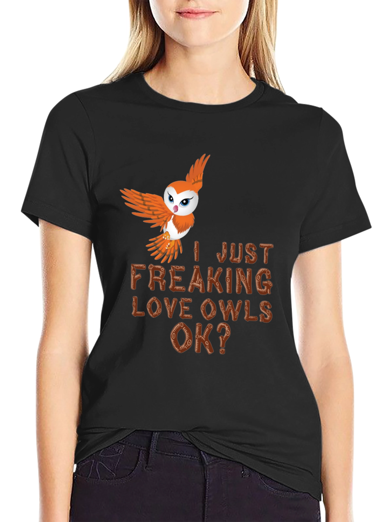 I Just Freaking Love Owls Mens Tee