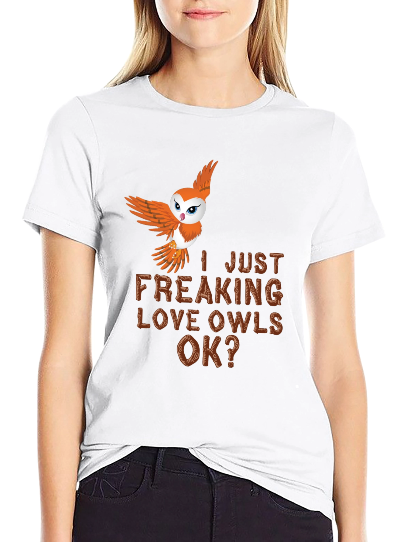 I Just Freaking Love Owls Mens Tee