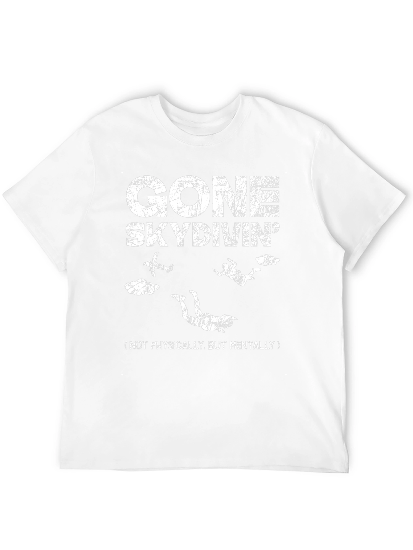 Gone Skydiving Graphic Tee - Black Cotton