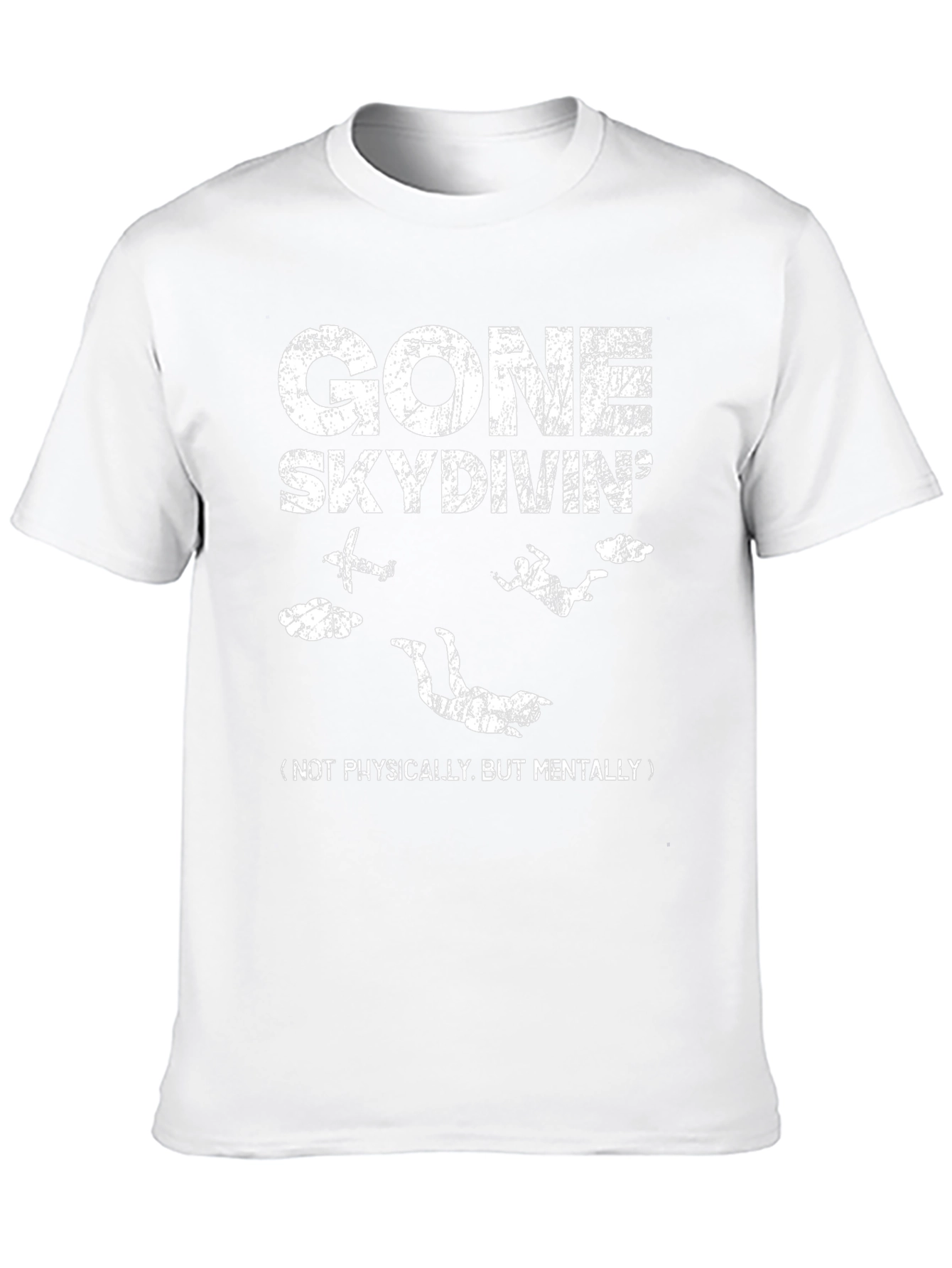 Gone Skydiving Graphic Tee - Black Cotton
