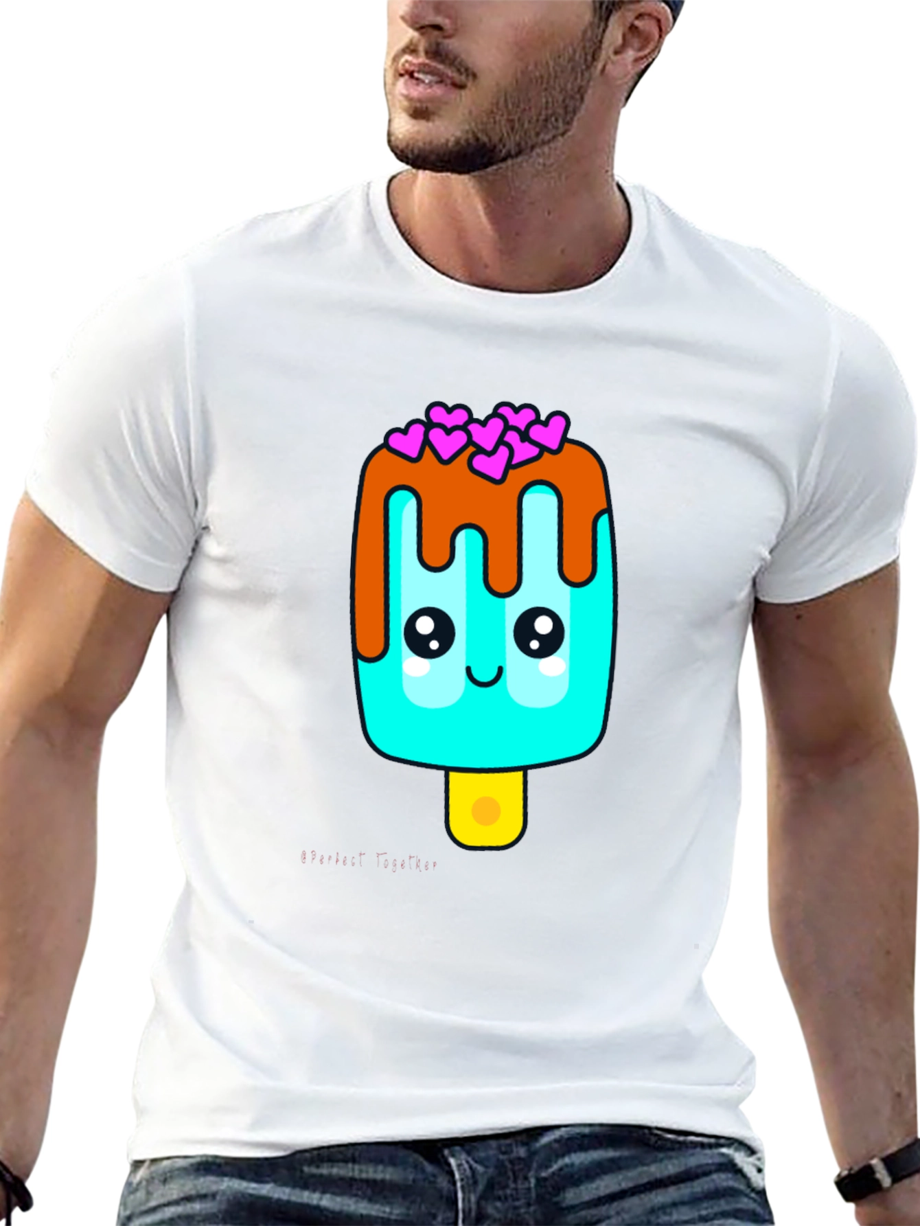 Kawaii Popsicle Graphic Tee - Unisex Black T-Shirt