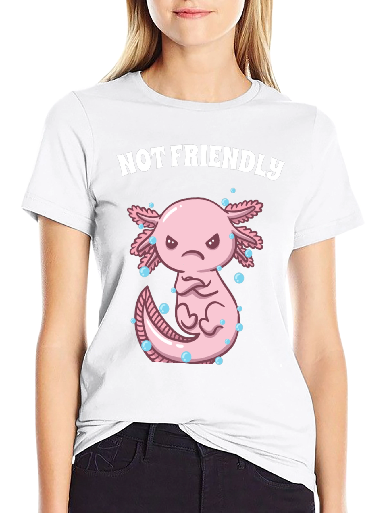 Not Friendly Axolotl T-Shirt