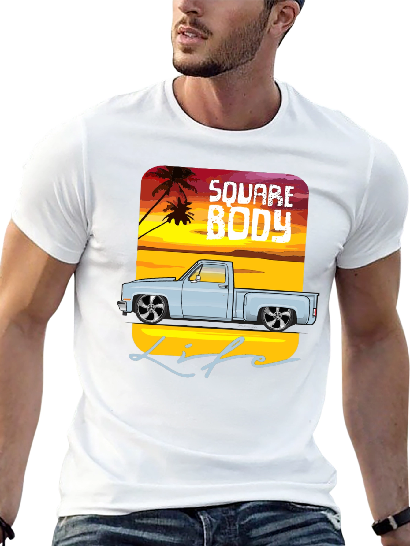 Square Body Life T-Shirt - Truck Graphic Tee