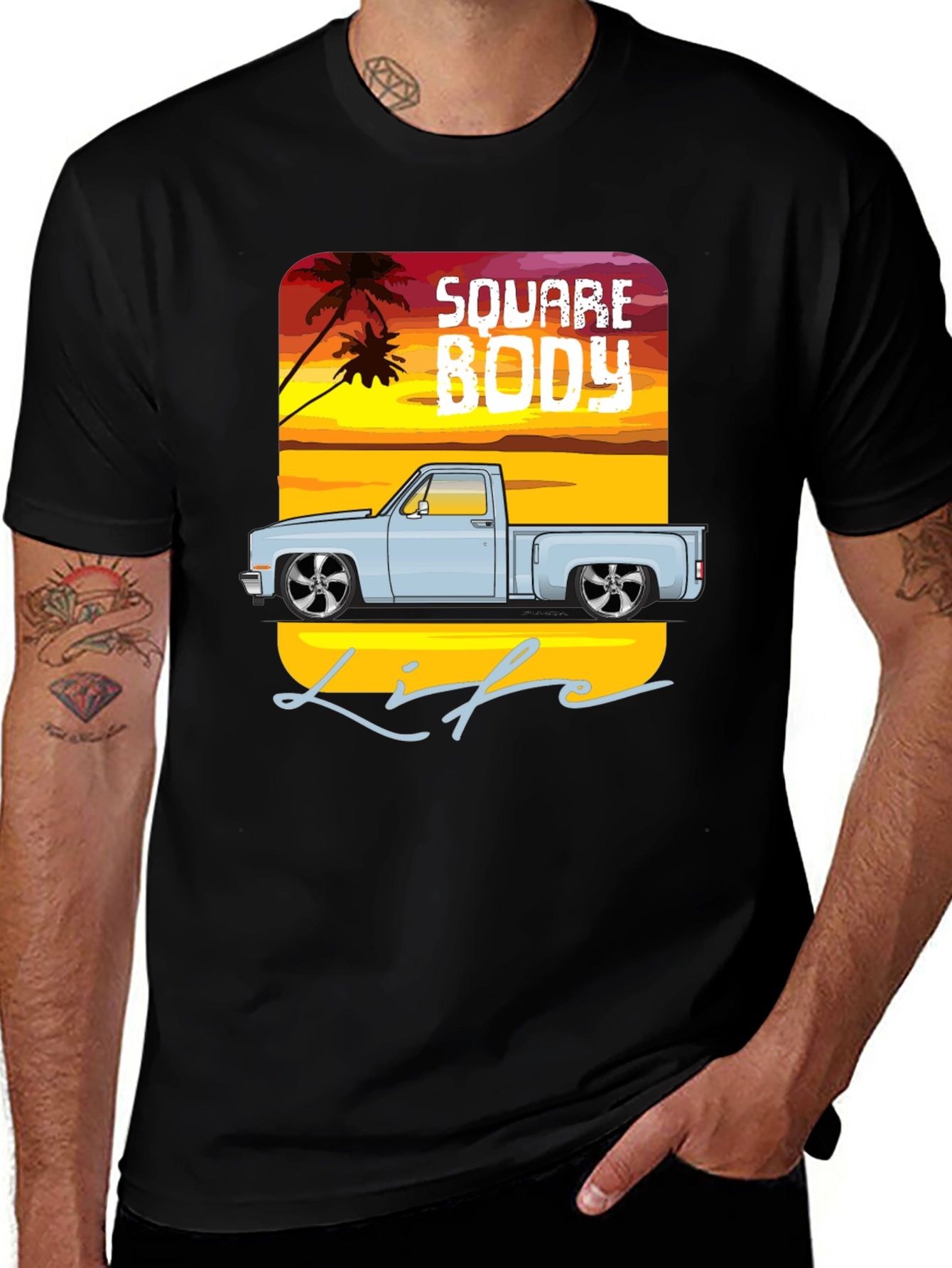 Square Body Life T-Shirt - Truck Graphic Tee