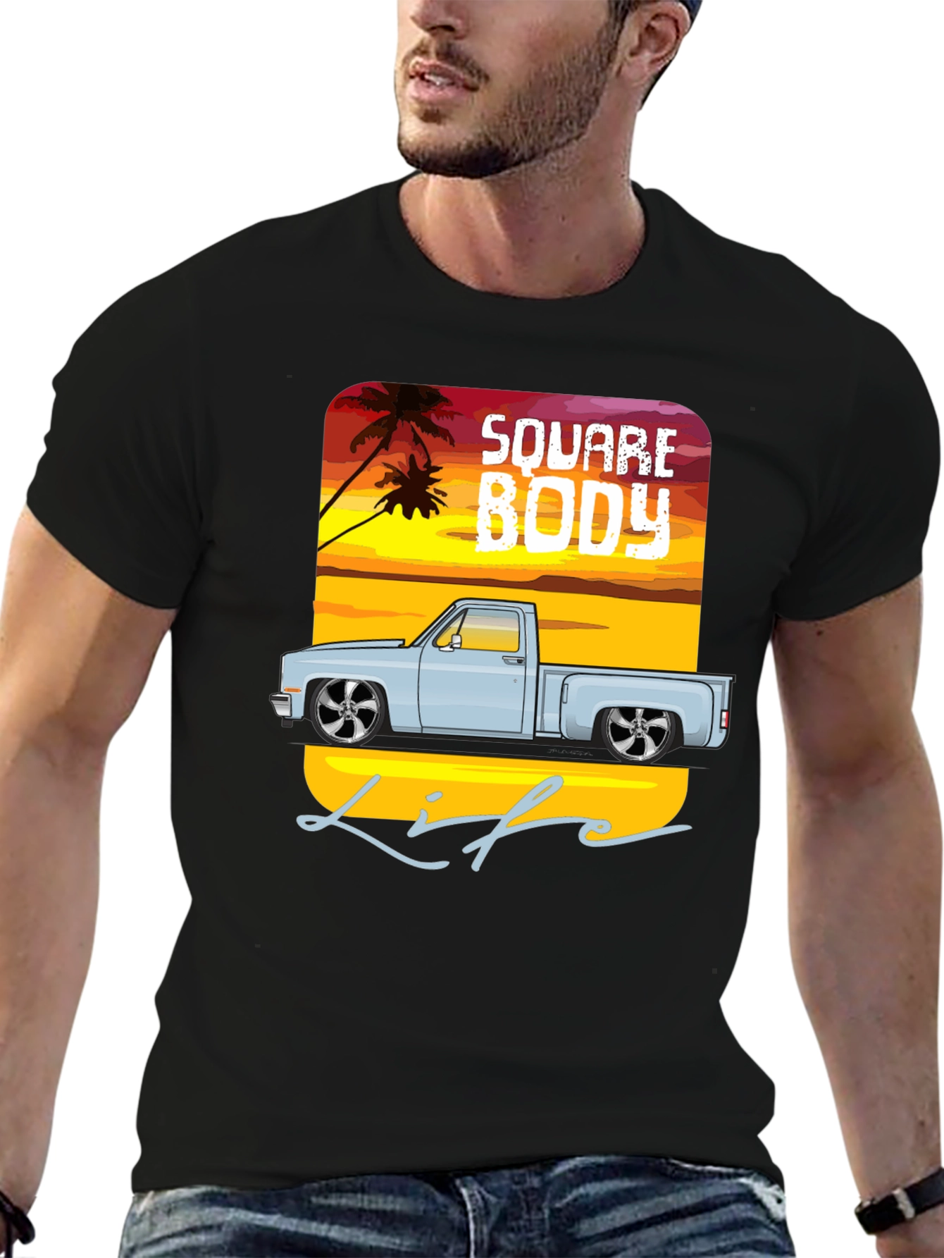 Square Body Life T-Shirt - Truck Graphic Tee