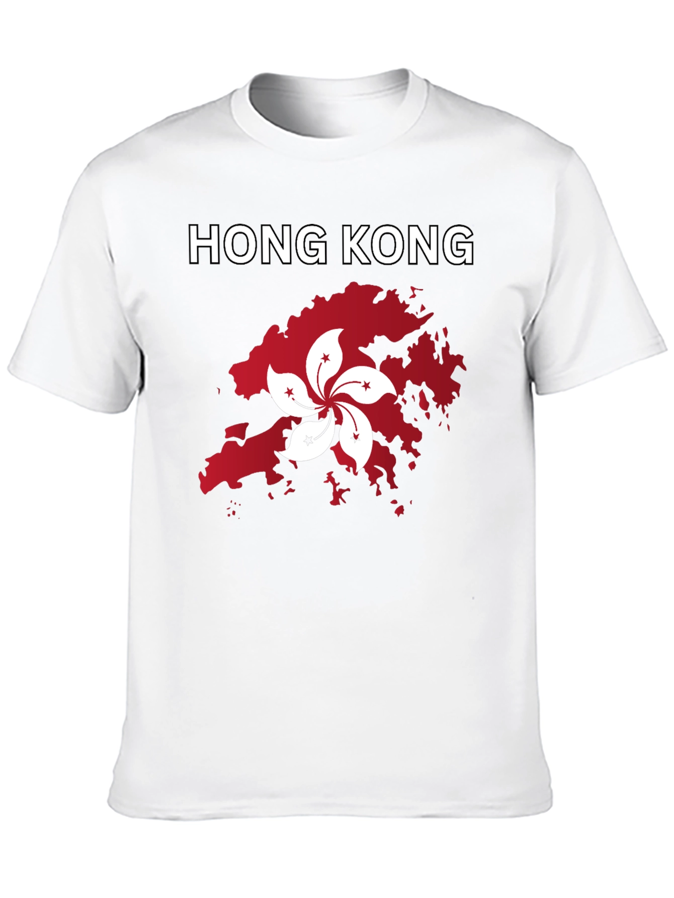 Hong Kong Graphic Tee - Black Cotton T-Shirt