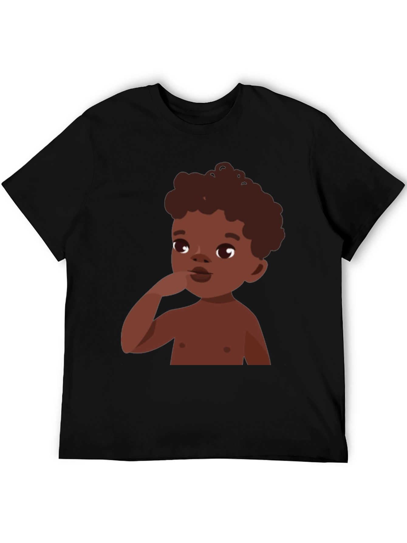 Cartoon Baby Graphic Tee - Stylish Casual Comfort