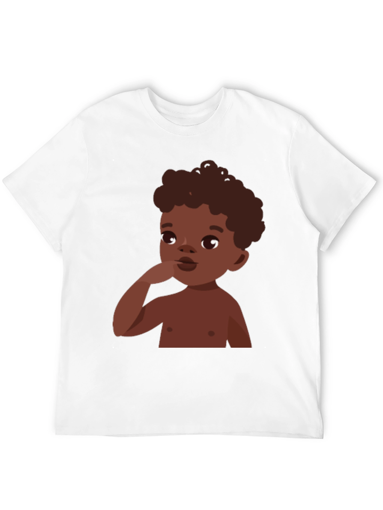 Cartoon Baby Graphic Tee - Stylish Casual Comfort