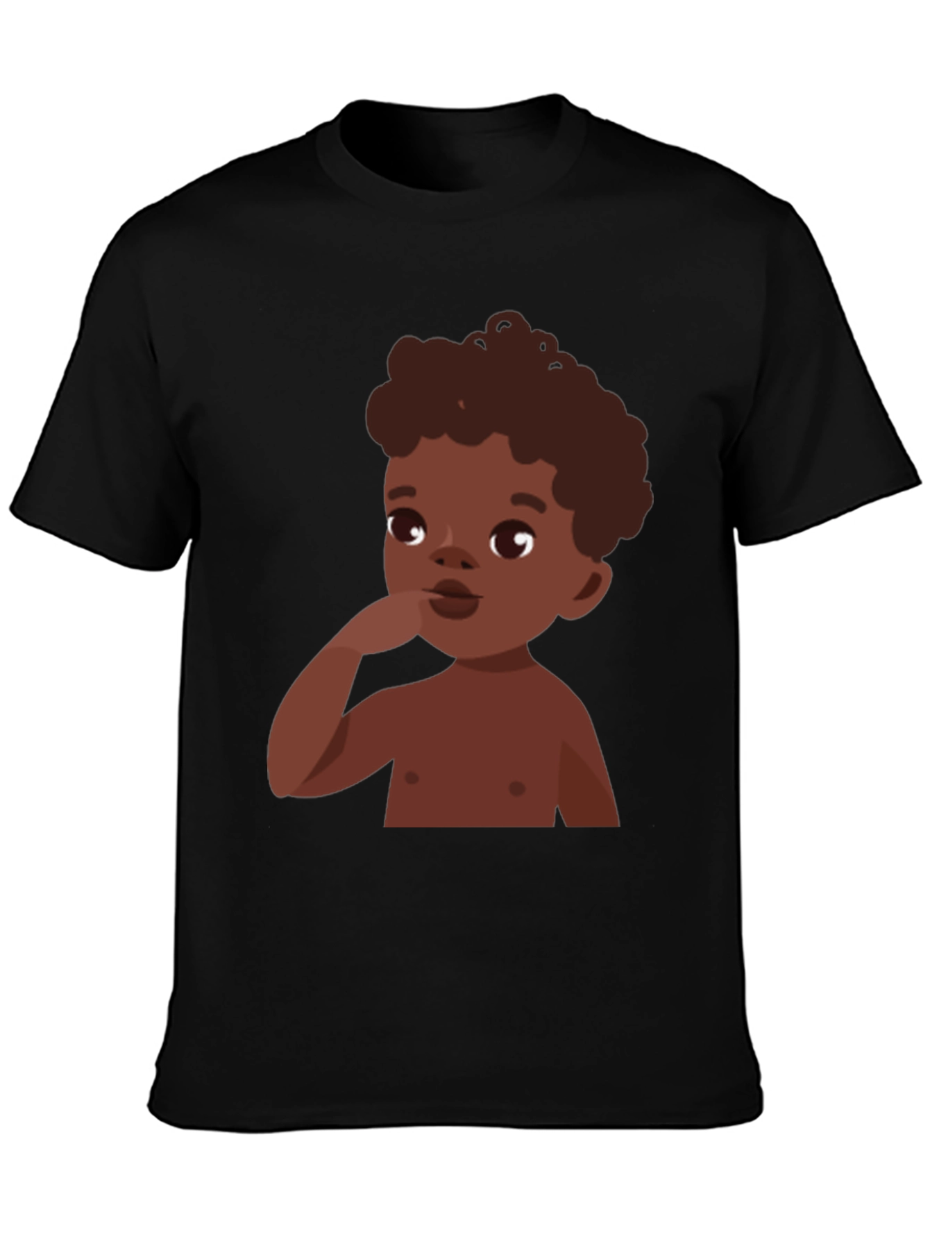 Cartoon Baby Graphic Tee - Stylish Casual Comfort