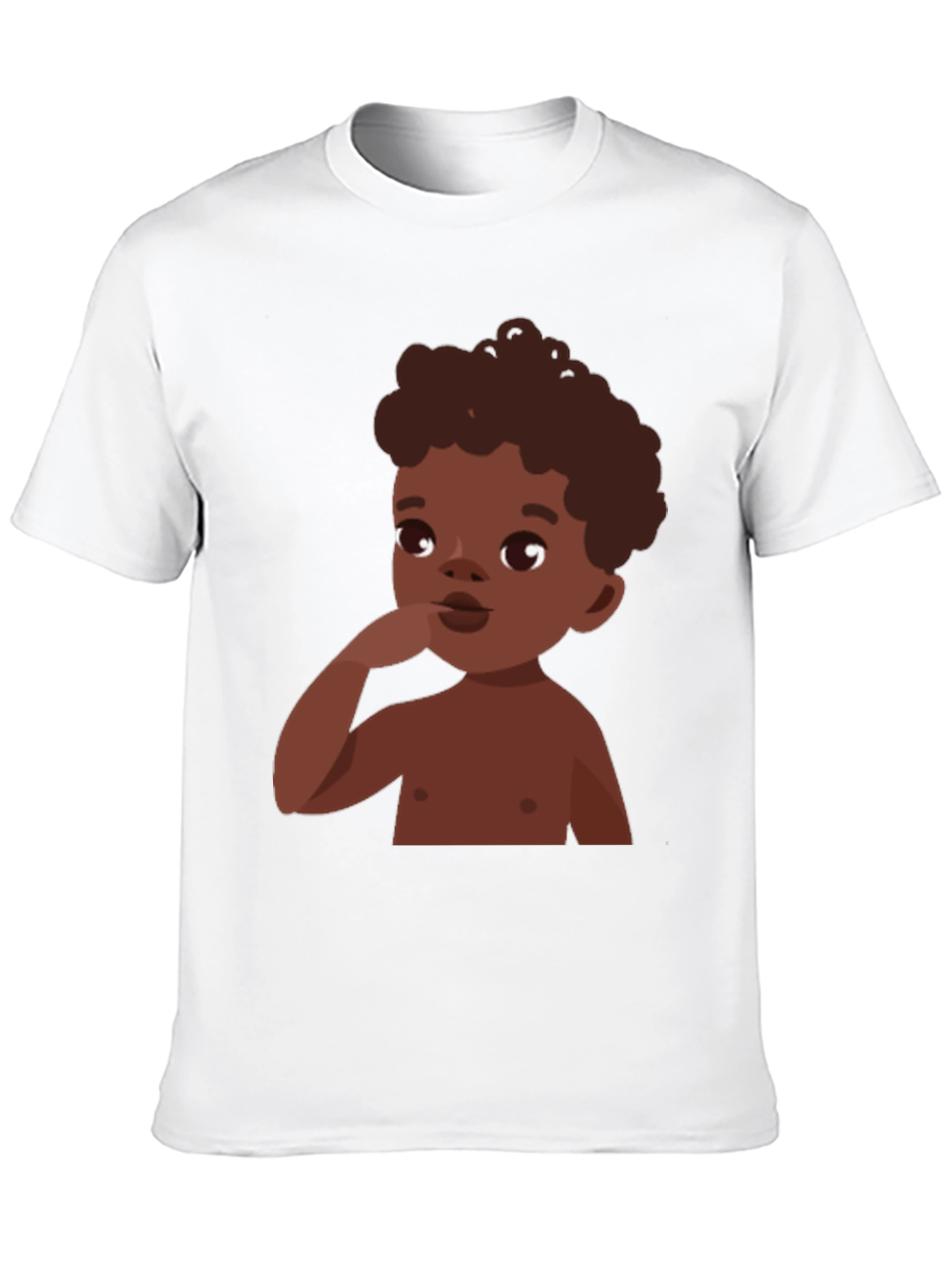Cartoon Baby Graphic Tee - Stylish Casual Comfort