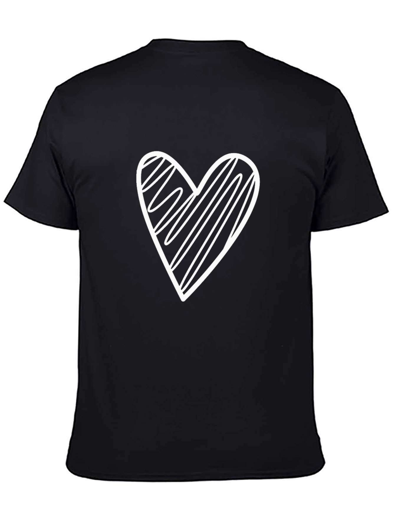 Black Heart Scribble T-Shirt