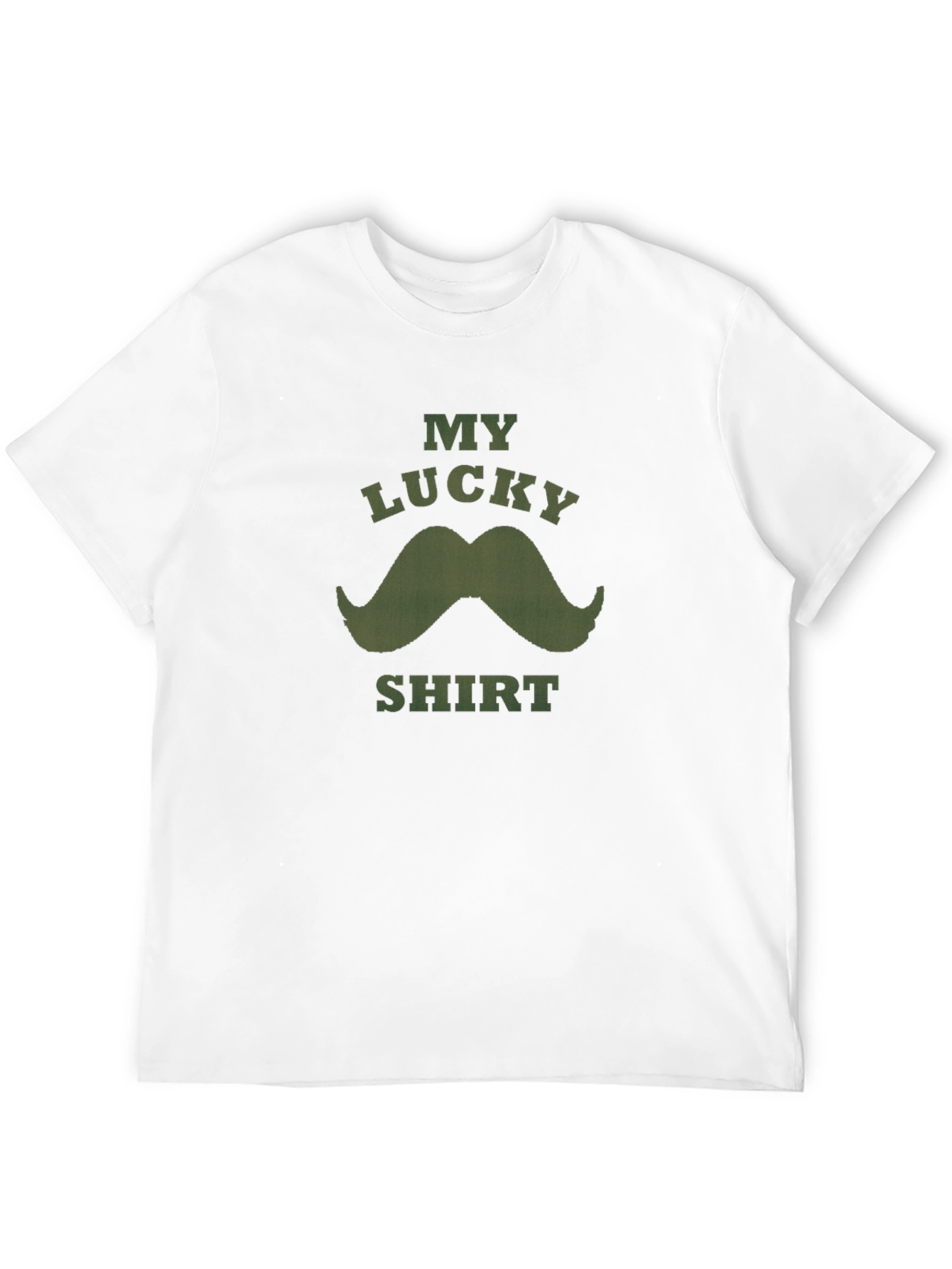 Lucky Mustache Graphic Tee - Mens Black T-Shirt
