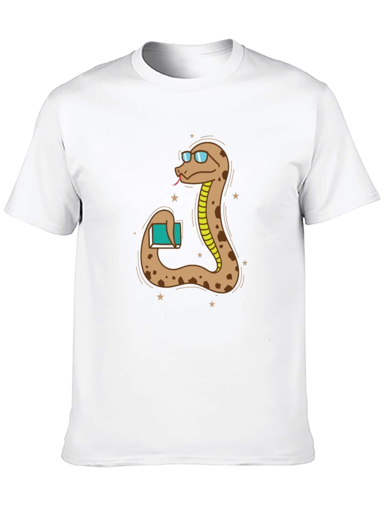 Bookworm Snake T-Shirt - Intellectual Reptile Tee