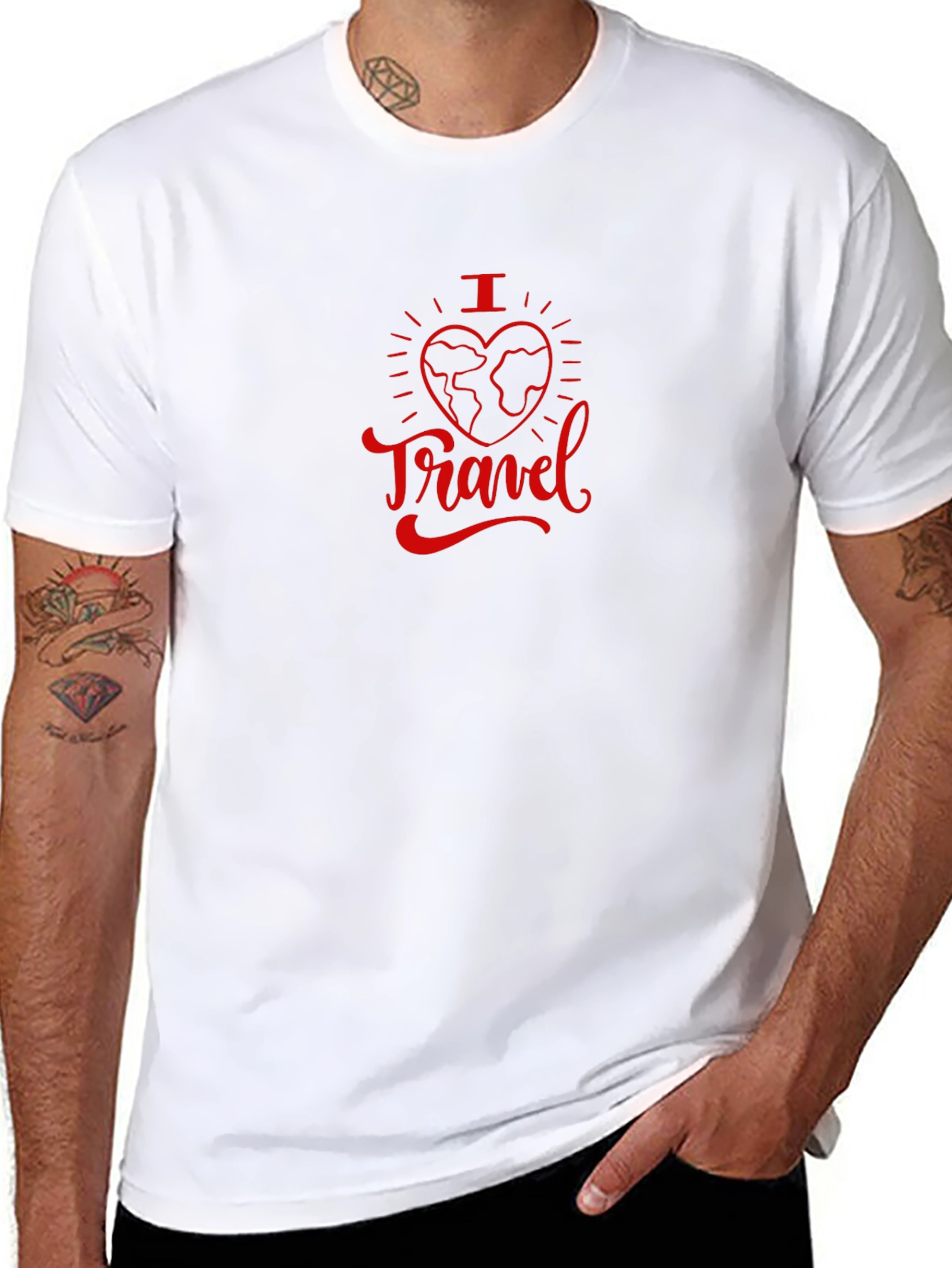 I Heart Travel Graphic Tee