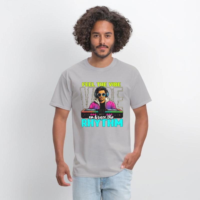 Disc Jockey Feel The Vibe Turntable Disc Jockeys