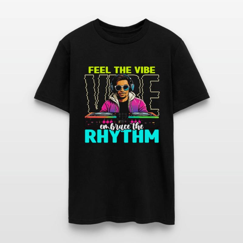 Disc Jockey Feel The Vibe Turntable Disc Jockeys