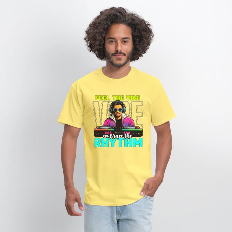 Disc Jockey Feel The Vibe Turntable Disc Jockeys