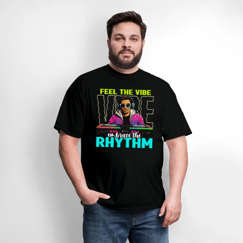 Disc Jockey Feel The Vibe Turntable Disc Jockeys