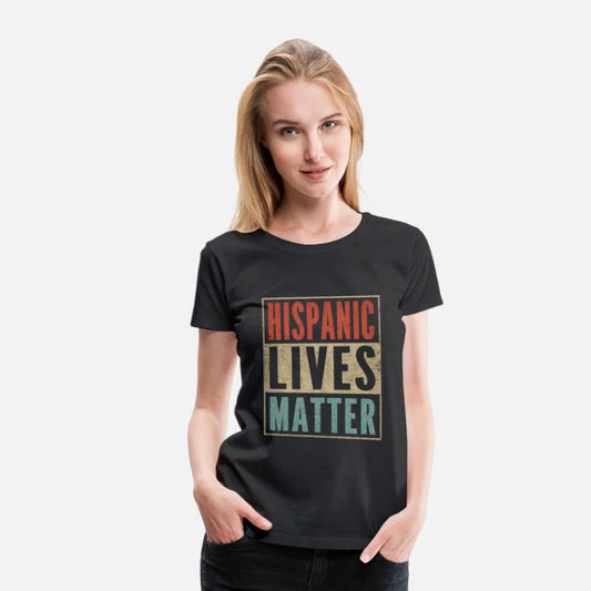 Distressed Retro Colors Hispanic Lives Matter