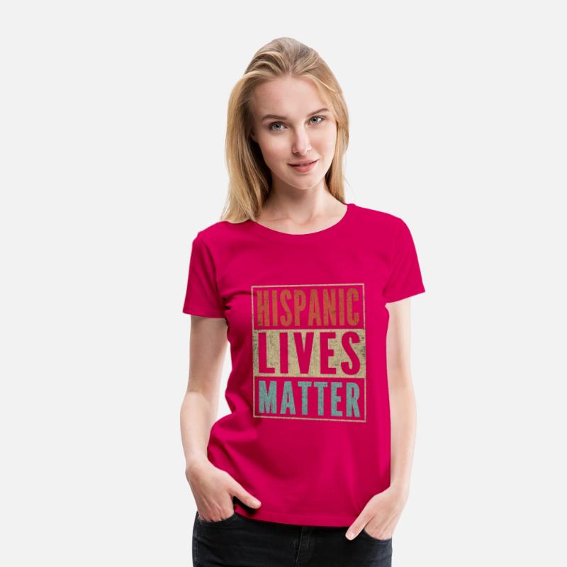 Distressed Retro Colors Hispanic Lives Matter