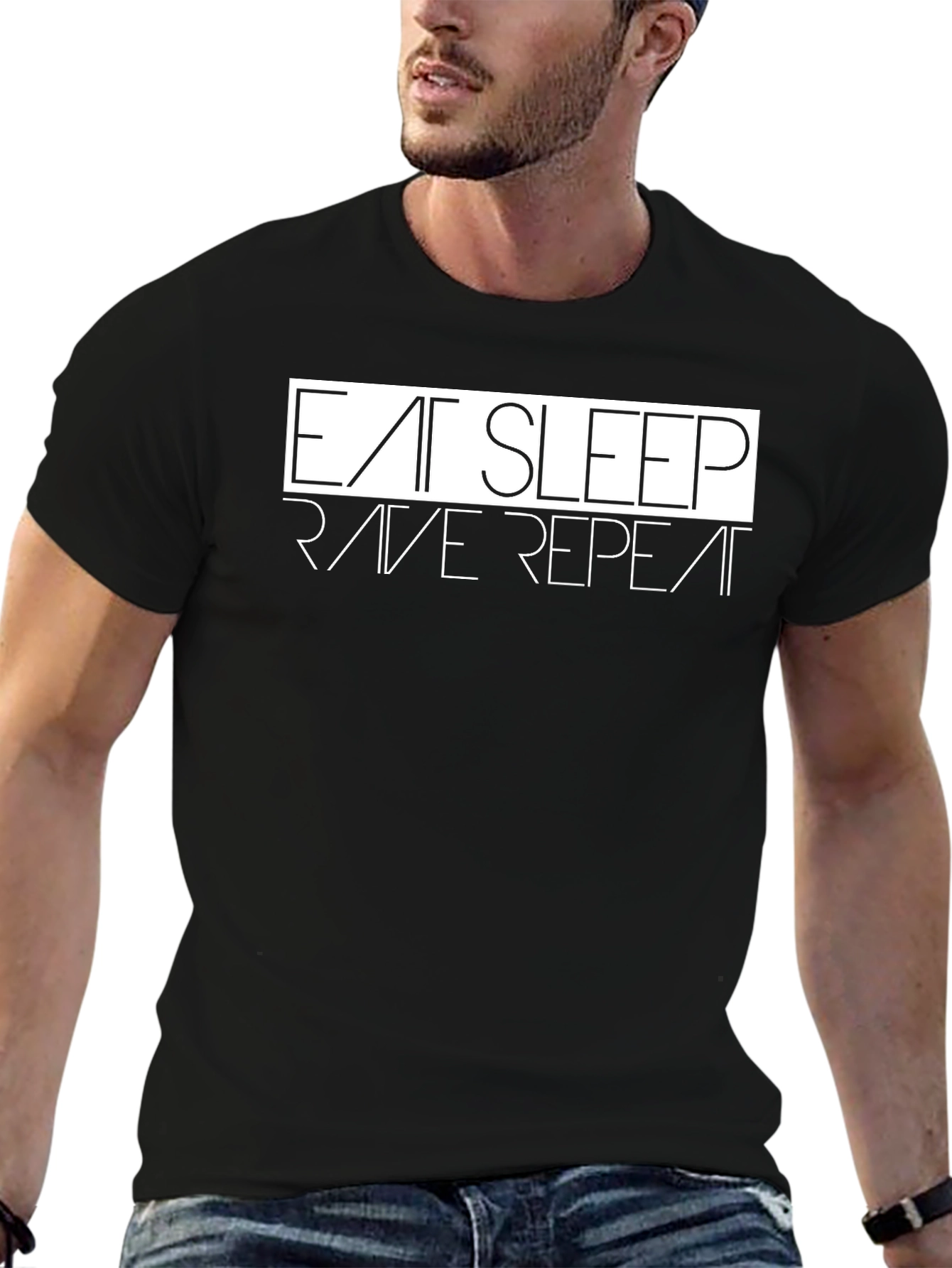 Eat Sleep Rave Repeat Graphic Tee