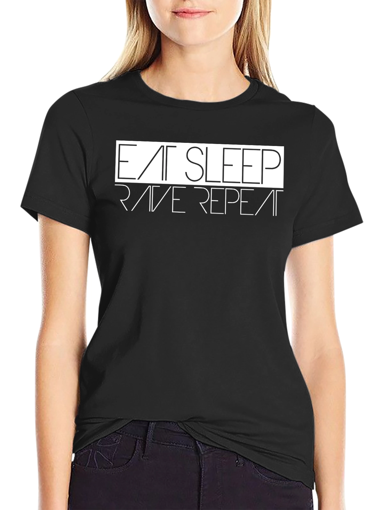 Eat Sleep Rave Repeat Graphic Tee