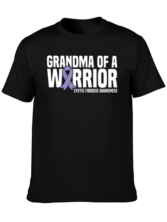 Grandma of a Warrior Cystic Fibrosis Awareness T-Shirt