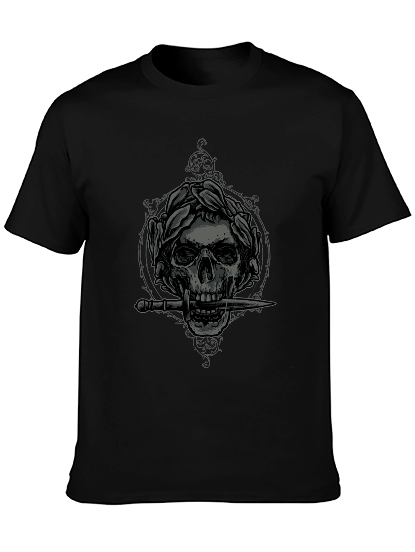 Skull & Dagger Graphic Tee - Edgy Style