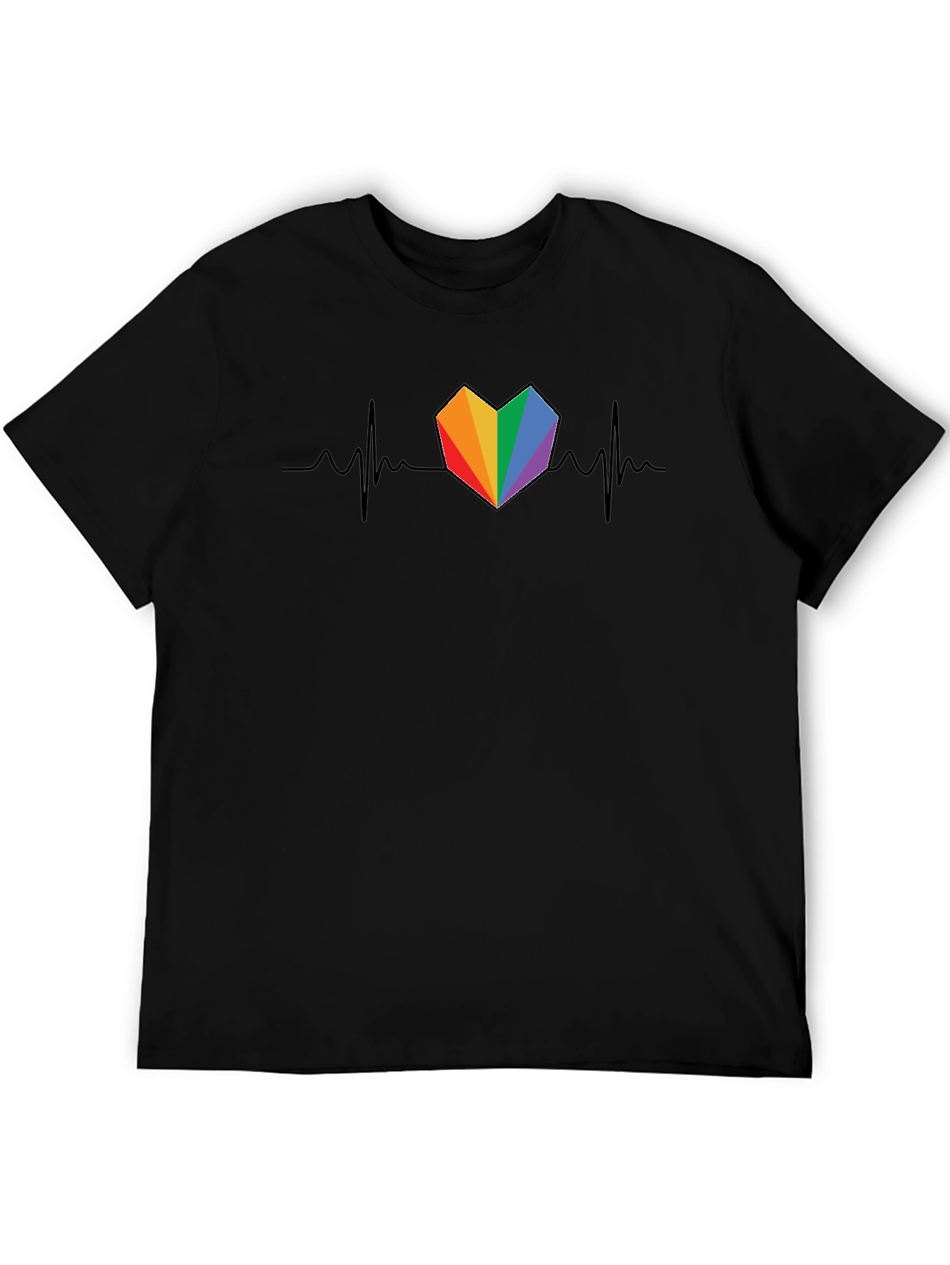 Rainbow Heartbeat Pride T-Shirt