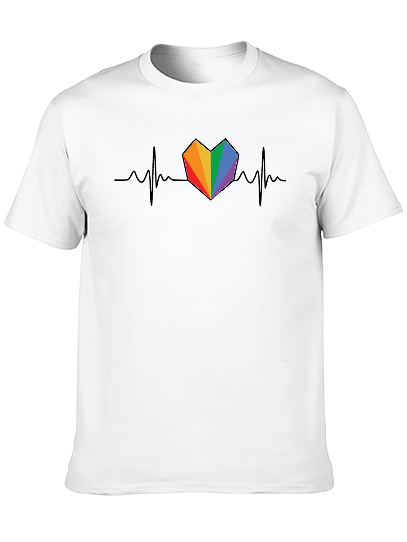 Rainbow Heartbeat Pride T-Shirt