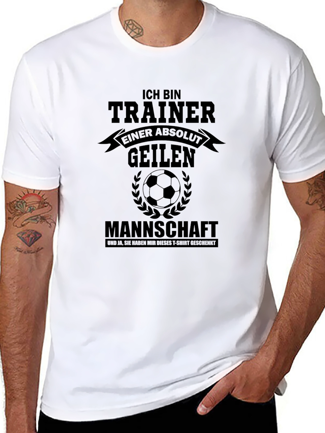 Soccer Trainer T-Shirt - Funny German Slogan