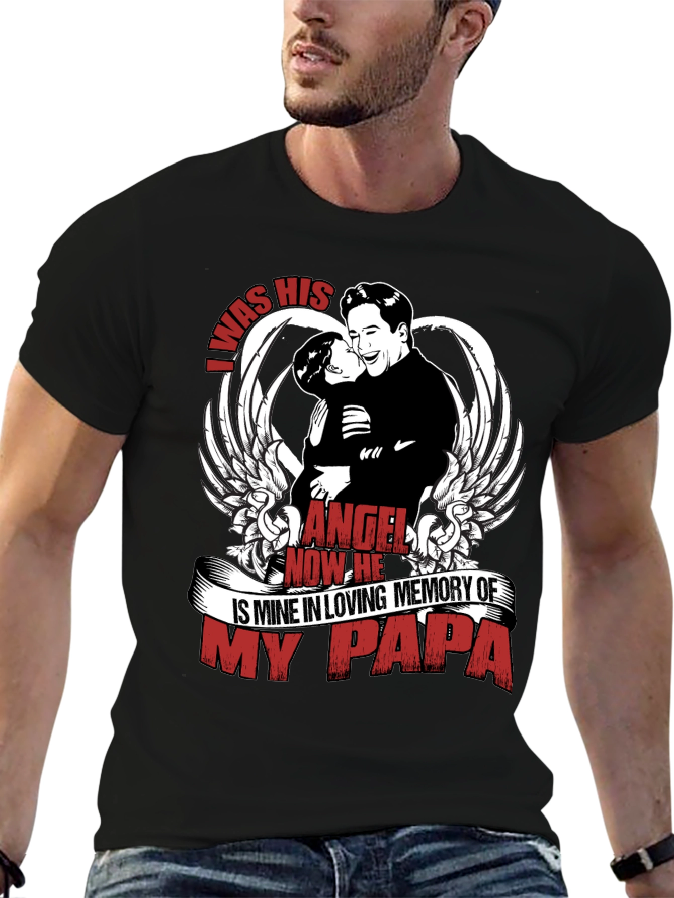 Memorial Papa Angel T-Shirt